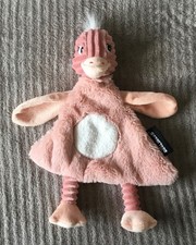 Doudou Autruche rose Pomelos Deglingos