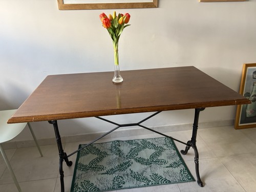 Table bistrot pieds fonte - table,