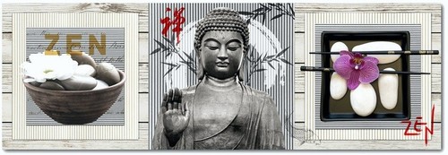 Cadre toile tableau - , zen