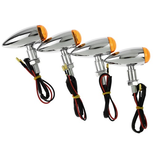4pcs 10mm moto chrome - moto, bullet