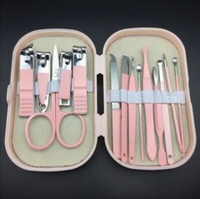 Kit Pro 14 Outils Manucure/Pédicure - Acier Inox ⚡ Envoi Gratuite & Rapide