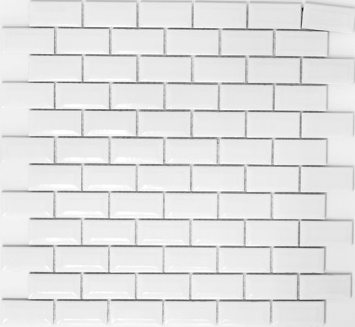 Mosaïque diamant métro - mosaïque, blanc