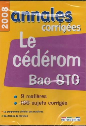 Annales corrigées bac stg - corrigées,