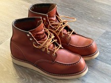 RED WING 875 Moc Toe Oro Legacy Leather 6” Men's Boots Size 8.5 D Made In USA
