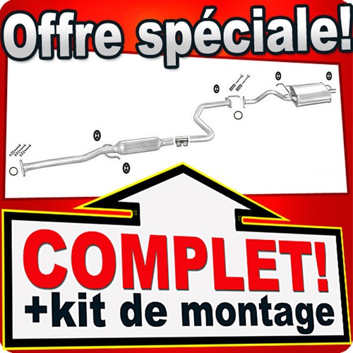 Ligne pot échappement pour - ligne,