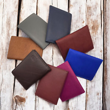 Nouveau Porte-Cartes D'Identité En Cuir Souple De Haute Qualité Unisexe