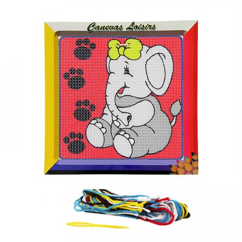 Kit canevas eléphant - 15, 15