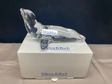 Villeroy & Boch "SEAL" Clear Crystal Paperweight #7403  /4107 ~ w/Original Box