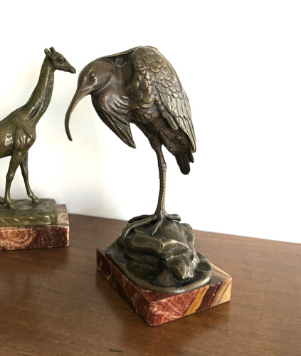 Animal bronze heron - animal,