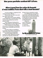 ADVERTISEMENT ADVERTISING 014 1974 EVIAN cosmetics BLOWER