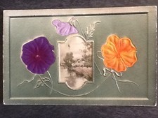 CP FRAME RELIEF LANDSCAPE HOUSE FLOWERS FELT - 62584