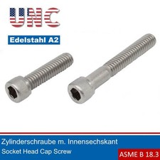 Vis Cylindrique Avec Creux Hexagonal 1/4-20 UNC Inox A2 (18-8)