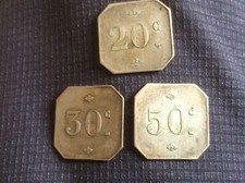 - - Lot De 3 jetons De