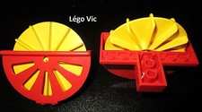 LEGO 4788c01 x2 Fabuland Paddle-Wheeler Wheeler 3673 F2 Paddle Boat Wheel