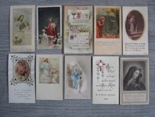 Lot de 10 images pieuses