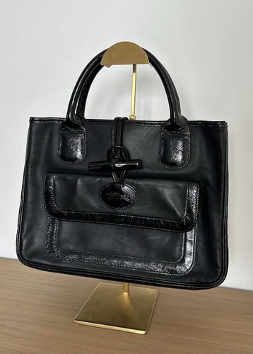 Sac main longchamp roseau - main,