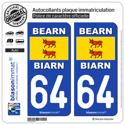 Stickers autocollant plaque - 2,