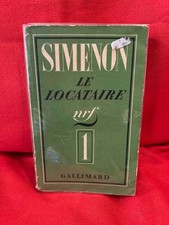 SIMENON (Georges) - Le Locataire, roman. Librairie Gallimard, 1934, broché.
