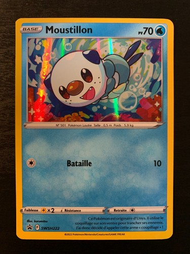 Carte pokémon holo moustillon - carte,