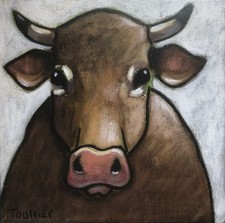 Tableau Portrait Vache