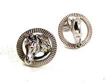 Vintage Silver Tone Horse Head