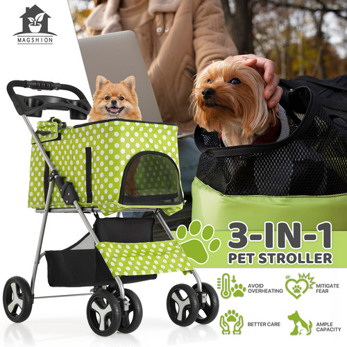 Foldable pet stroller - stroller, dog