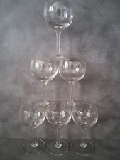 Lot vintage 🍷 6 verres ballon à vin 🍷 art déco en cristal 🍷 très bon état