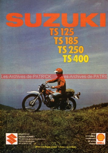 Publicité suzuki 125 185 - publicité,