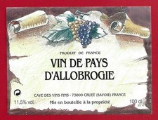 119-21 label wine from countries of ALLOBROGIE CELLAR OF FINE WINES to CRUET 73