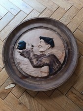Grande Assiette Murale En Bois