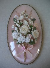 Ancien cadre verre bombé