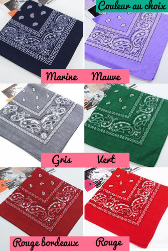 Bandana foulard cheveux - bandana,