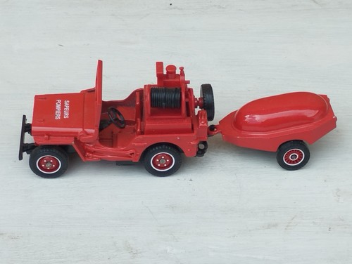 Jeep willys pompiers solido - ,