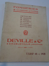 Catalogue fonderies Deville -