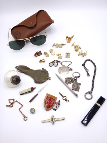 Lot vintage accessoires homme