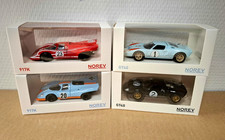 Lot 2 Ford GT 40 1966 + 2 Porsche 1970 Le Mans Gulf  1/43 Norev Neuf en boite