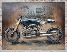 Peintures De Moto BMW Art Fin Fait Main Sculpture Figurine Murale À Vendre