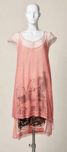 Robe soie coton rose - robe, pièces