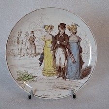 Ancienne assiette Creil Montereau La mode depuis cent 1804-1814 Napoléon galante