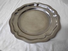 Plat de service rond en inox