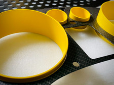 AUDI TT MK1 8N - CARBON INSTRUMENT CLUSTER FRONT - COLOURED CHANGABLE INSERTS