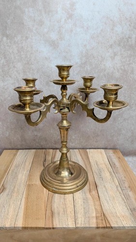Chandelier ancien laiton 5 - laiton,