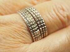 ALLIANCE SEMAINIER VINTAGE ARGENT MASSIF SILVER RING T62