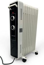 DeTec. Radiateur à Bain D'Huile Économique 2000 Watt - 9 Côtes 3 Schaltstufe