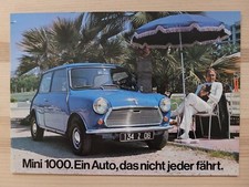 AUSTIN MORRIS MINI 1000 BROCHURE 1976 GERMAN BROCHURE