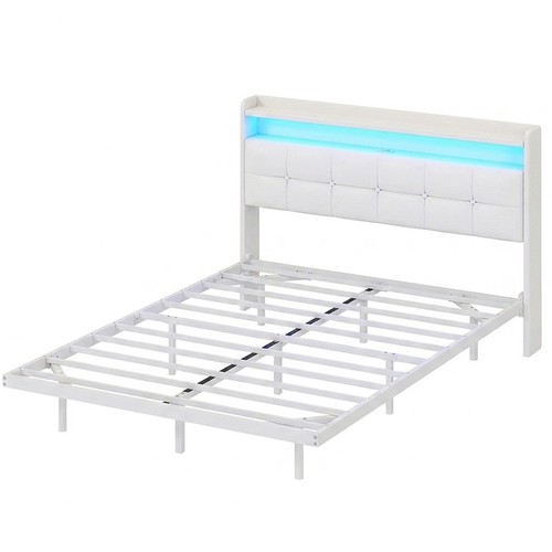 Cadre lit led et station - lit,,