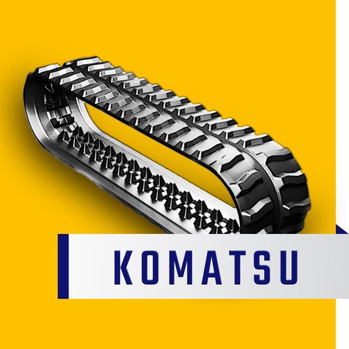 Chenilles caoutchouc komatsu - chenilles,