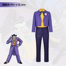 Cosplay 1992 Batman the Animated Series Joker Costume Halloween Carnival Outfits