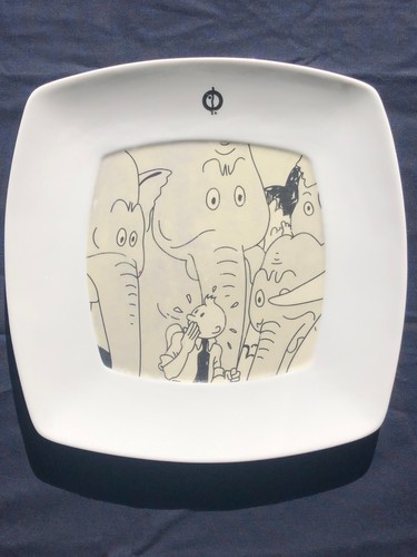 Tintin assiette carrée - , les