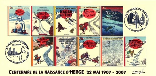France 2007 fdc - carte, tintin